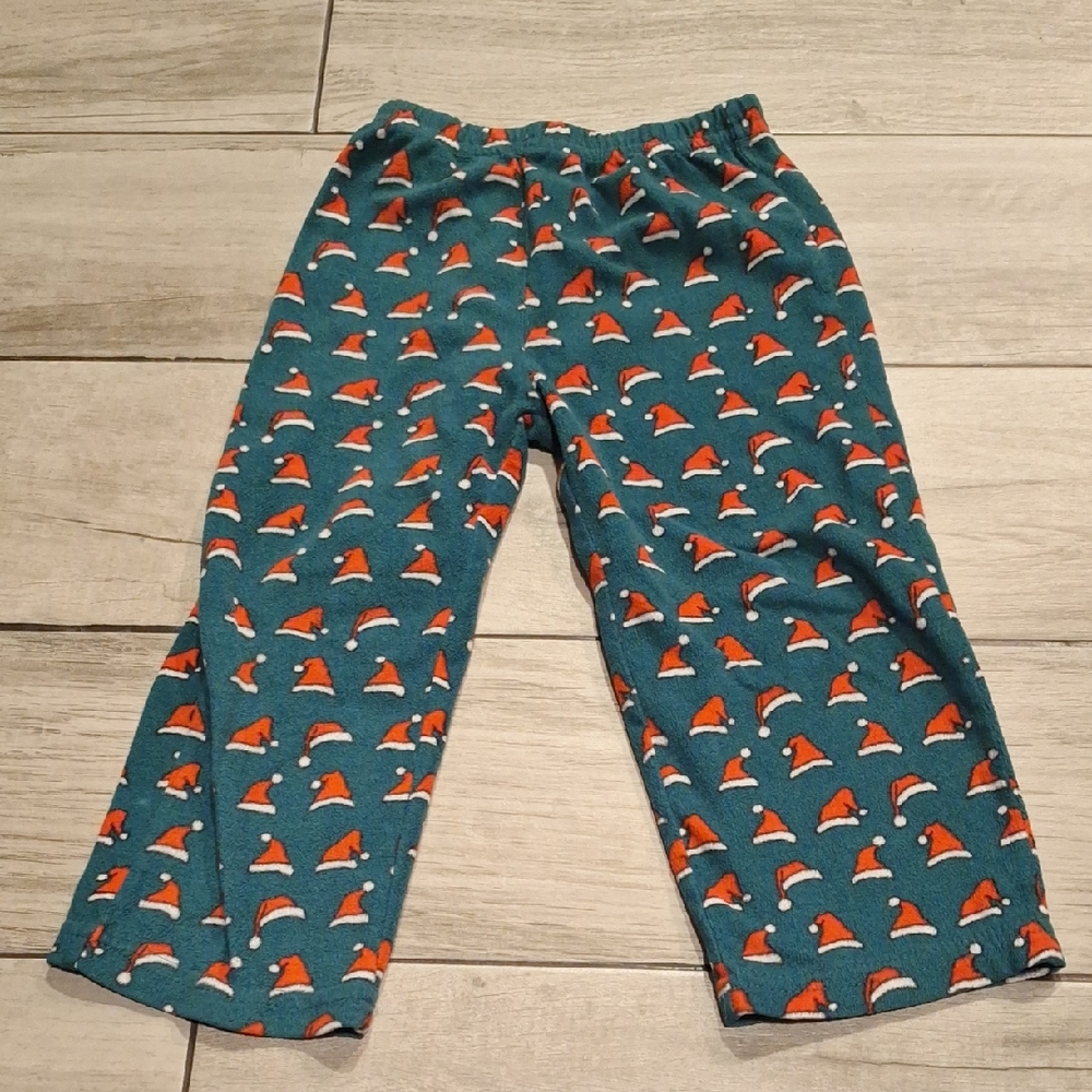 🦔 Festive Kids Christmas Santa Hat Fleece Pajama Pants🐧
